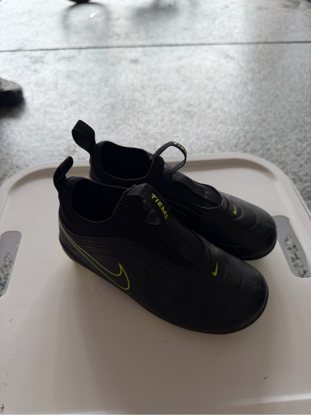 Nike Black Slip-On Soccer Cleats
